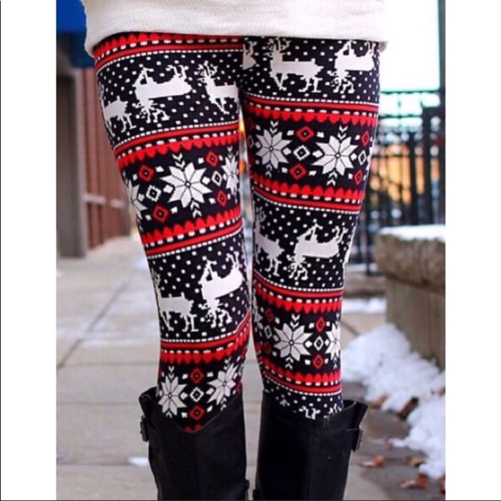 ❤️SOLD❤️Holiday reindeer leggings